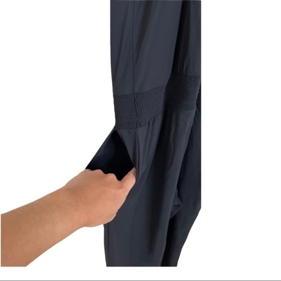 Sweaty Betty Explorer Beautify Strappy Back Black Yoga Workout Jumpsuit Summer - Picture 8 of 14